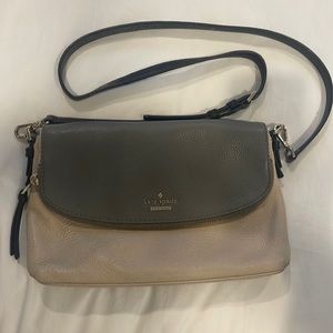 Kate Spade Cream and Gray Crossbody Bag/Purse
